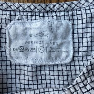 Not Perfect Linen windowpane checked  Dress